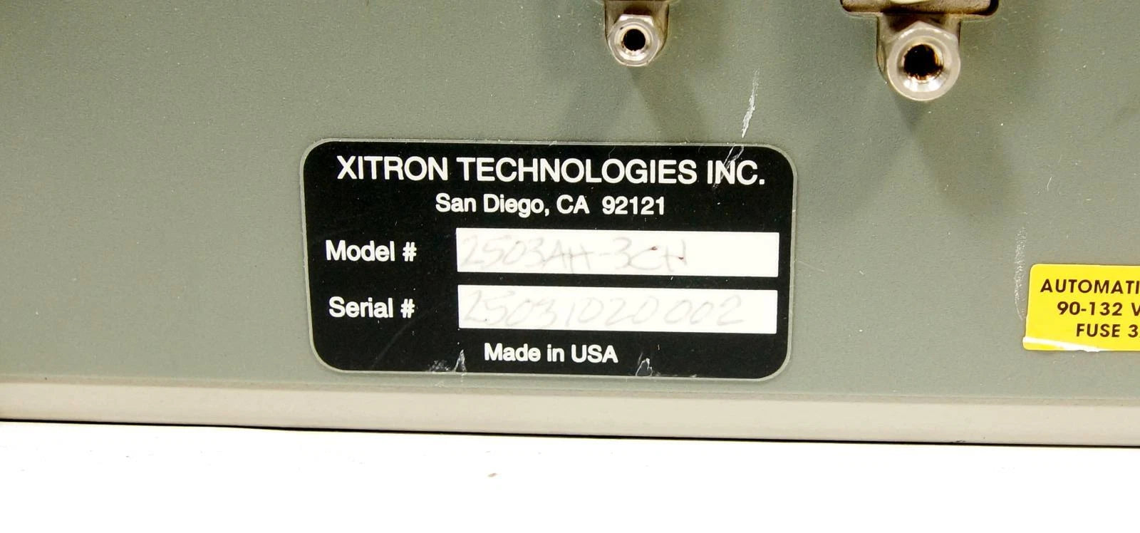 Xitron 2503AH-3CH Power Analyzer 500 kHz, 1200Vrms, 40Arms