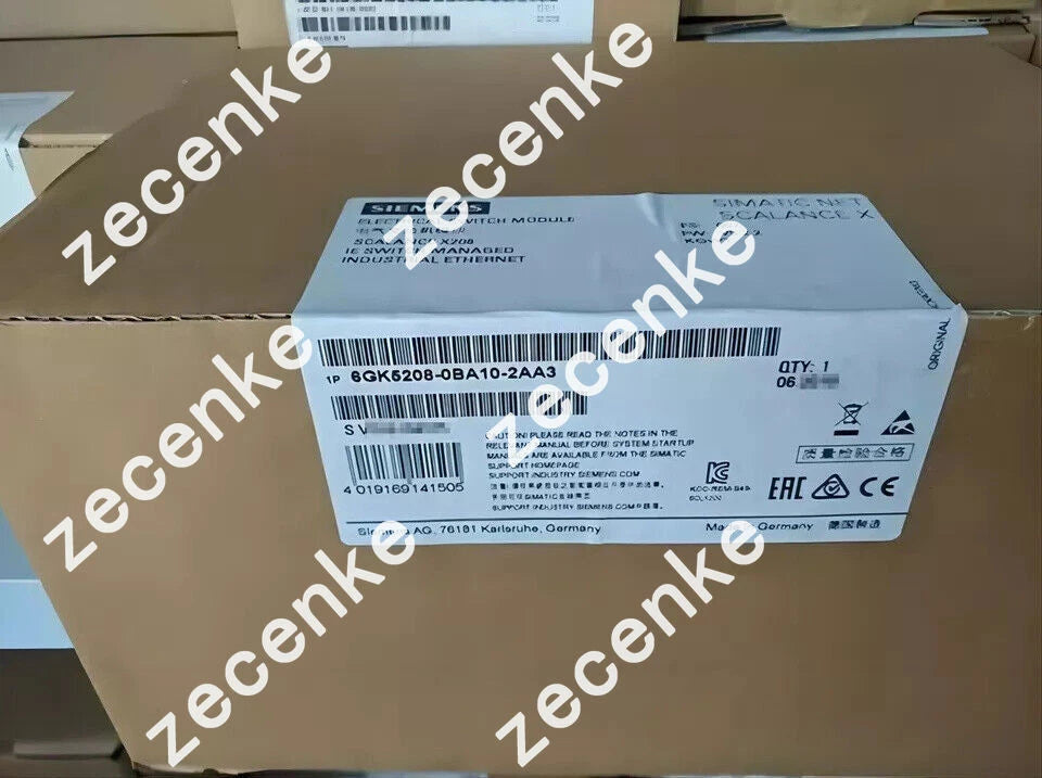 SIEMENS 6GK5208-0BA10-2AA3 X208 Managed IE Switch Module