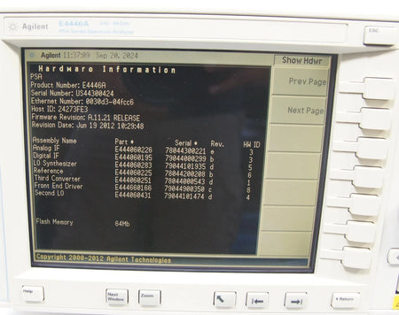 Keysight Agilent 34980A Multifunction Switch / Measure Unit with 34945A Board