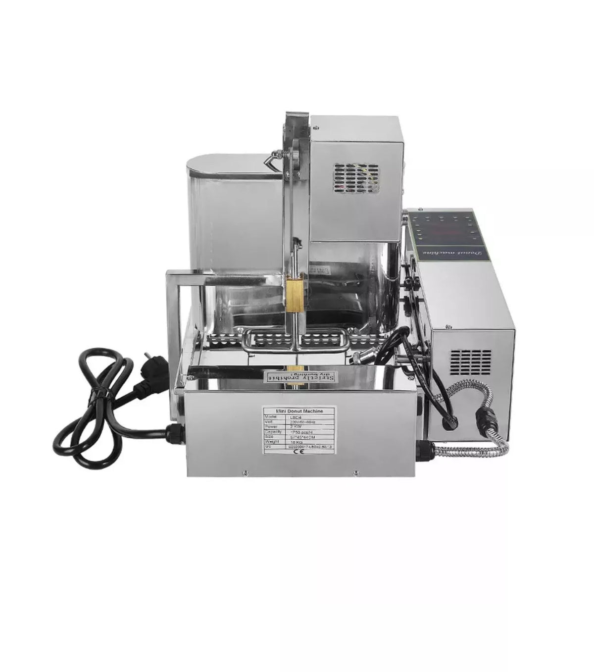 Commercial Automatic Donut Machine Stainless Steel 4 Rows - 1800pcs/h