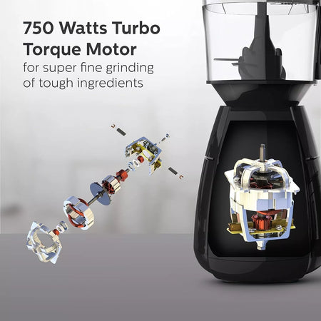 PHILIPS Mixer Grinder Food Processor 750W 3-in-1 Juicer 4 Jar HL7707/01