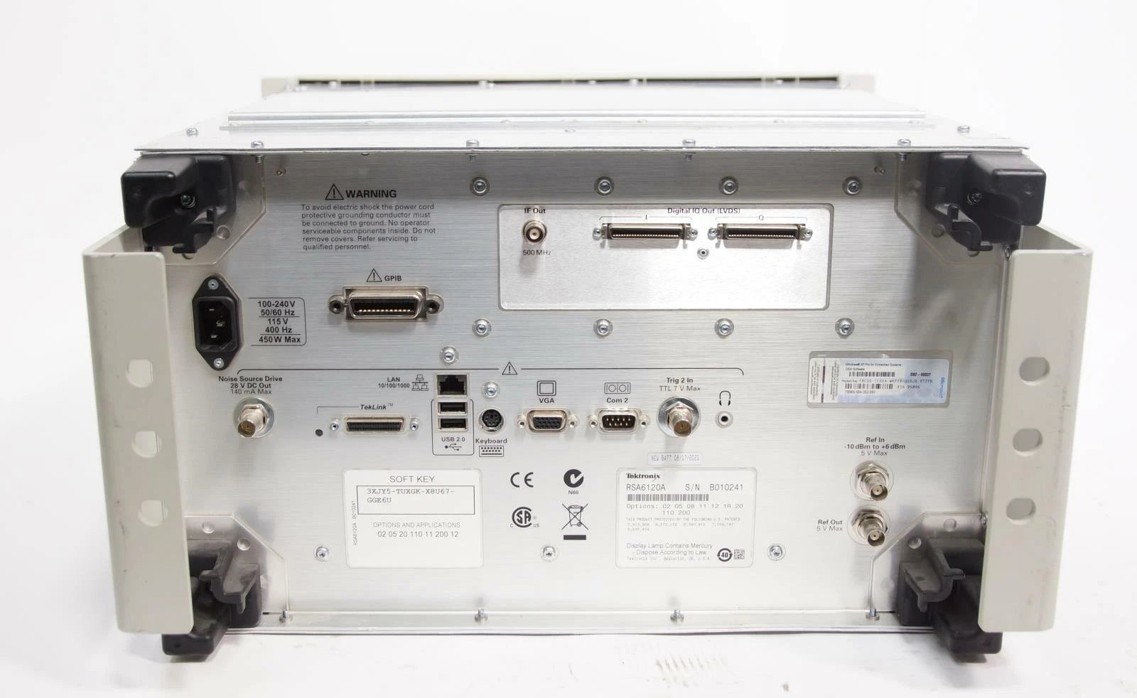 Tektronix RSA6120A Real Time Spectrum Analyzer 9 kHz - 20 GHz with Options