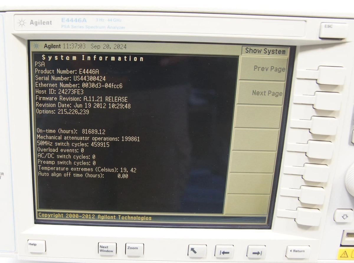 Keysight Agilent 34980A Multifunction Switch / Measure Unit with 34945A Board