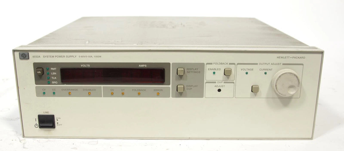 HP Agilent Keysight 6032A System DC Power Supply 0-60V / 0-50A / 1000W