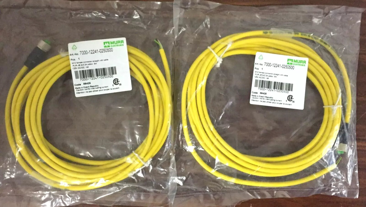 Murr Elecktronik 7000-12241-0250500 M12 Female Connector with Straight Cable 5