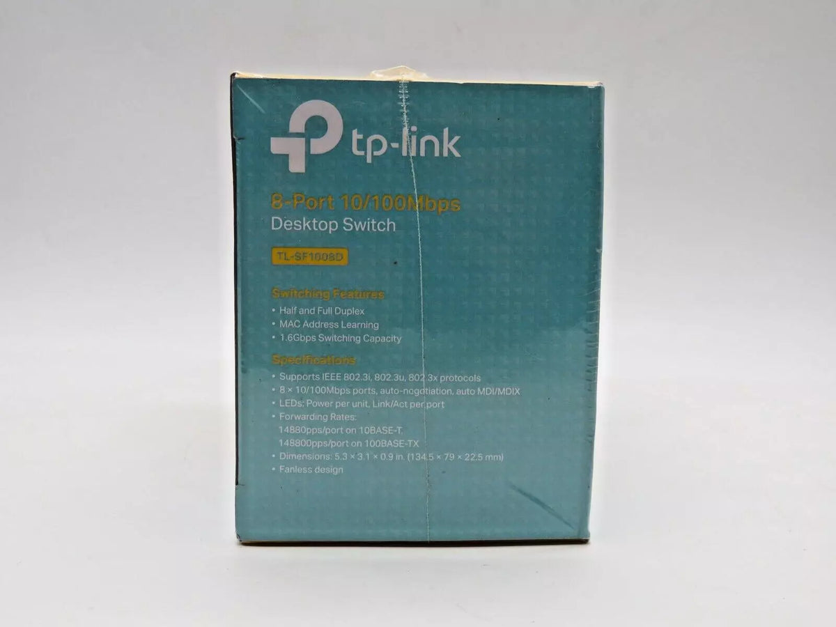 TP-LINK TL-SF1008D 8-Port 10/100 Mbps Desktop Fast Ethernet Wired Network Switch