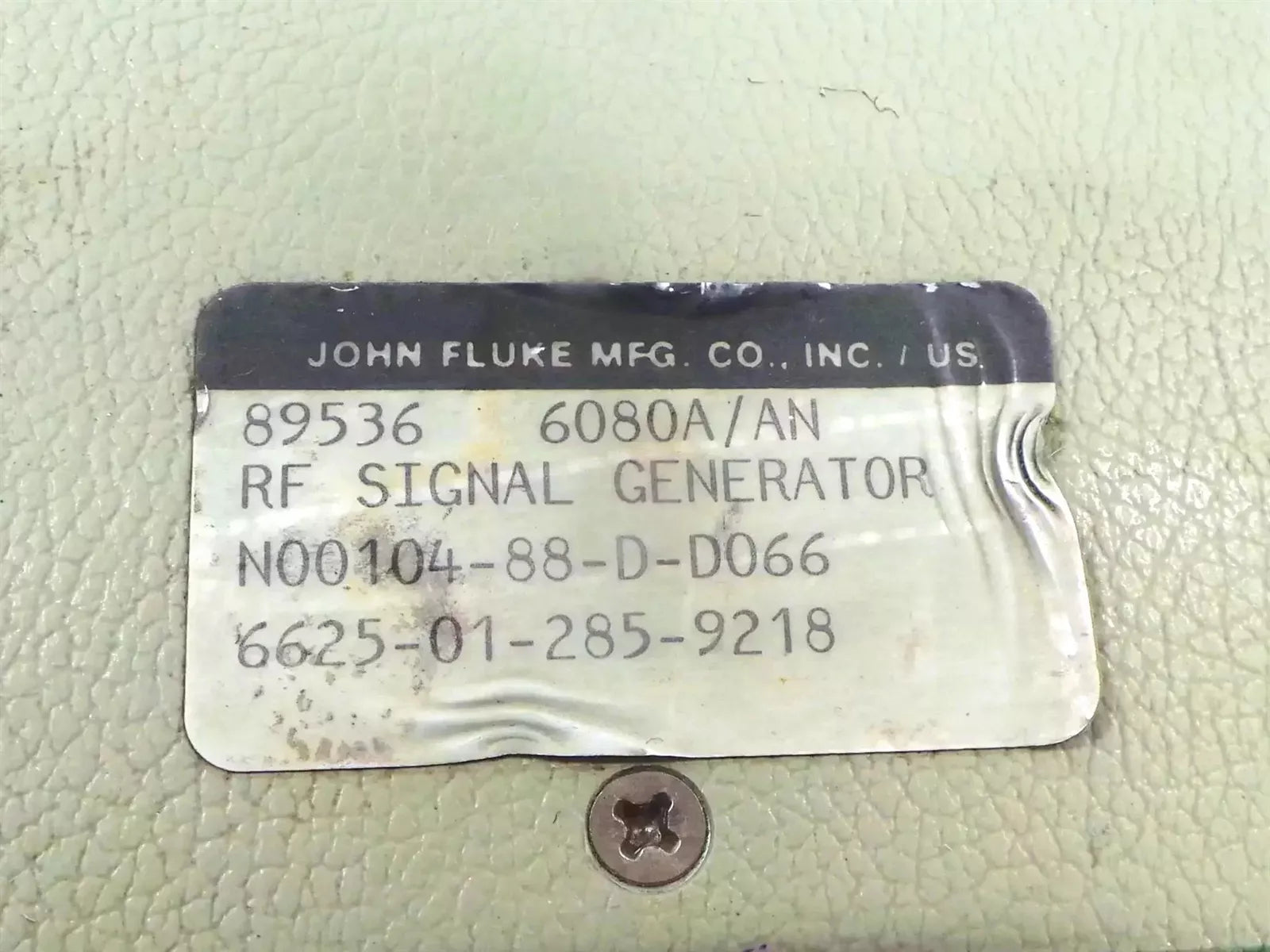 Fluke 6080A/AN Synthesized RF Signal Generator 500KHZ-1024MHZ