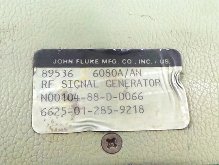 Fluke 6080A/AN Synthesized RF Signal Generator 500KHZ-1024MHZ