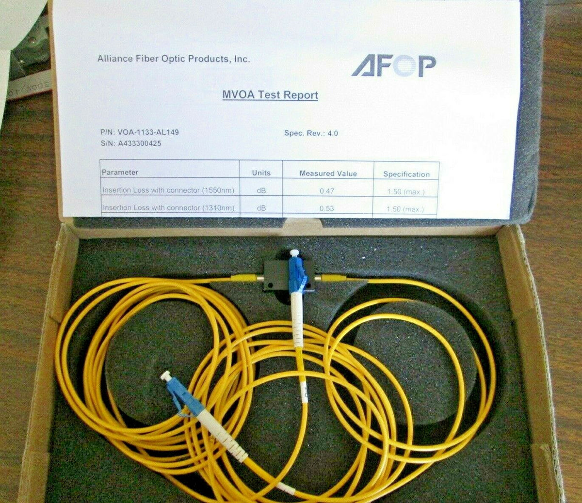 Variable Optical Attenuator AFOP