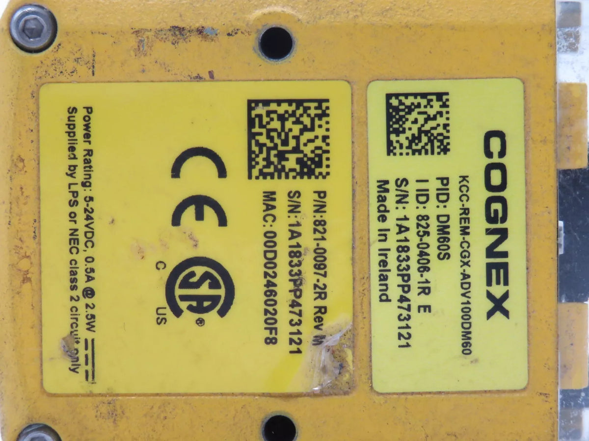 COGNEX KCC-CGX-ADV100DM60 Industrial Barcode Reader