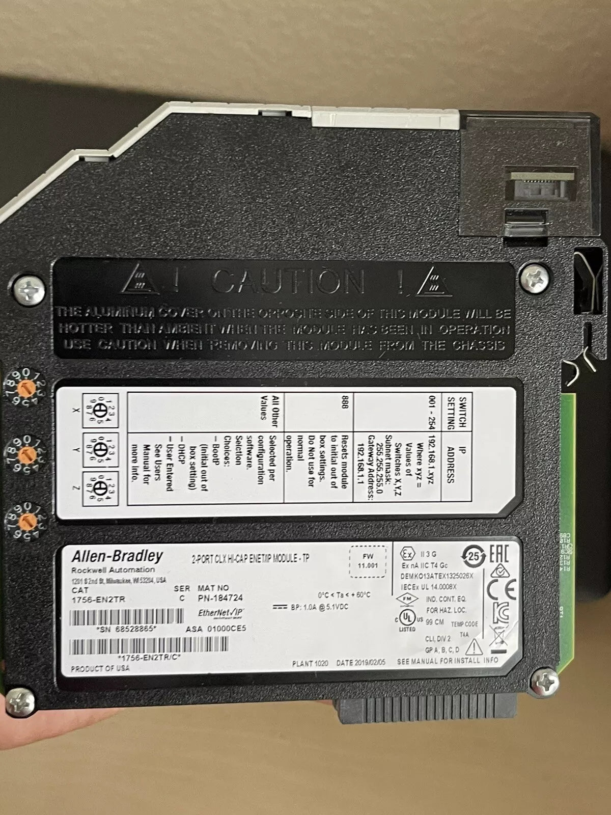 Allen-Bradley 1756-EN2TR Series C ENET/IP Module