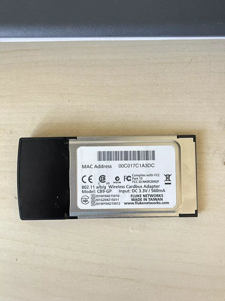 Fluke Networks 802.11 A B G N Cardbus Wireless LAN Adapter WiFi AirMagnet