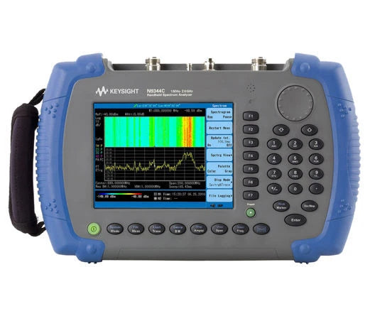 Keysight N9344C Handheld Spectrum Analyzer with TG7, AMA, DMA, GPS, P20, PWM, SEC, SIM, TMG