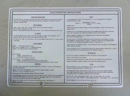 HP 5335A Universal Counter with Options 040