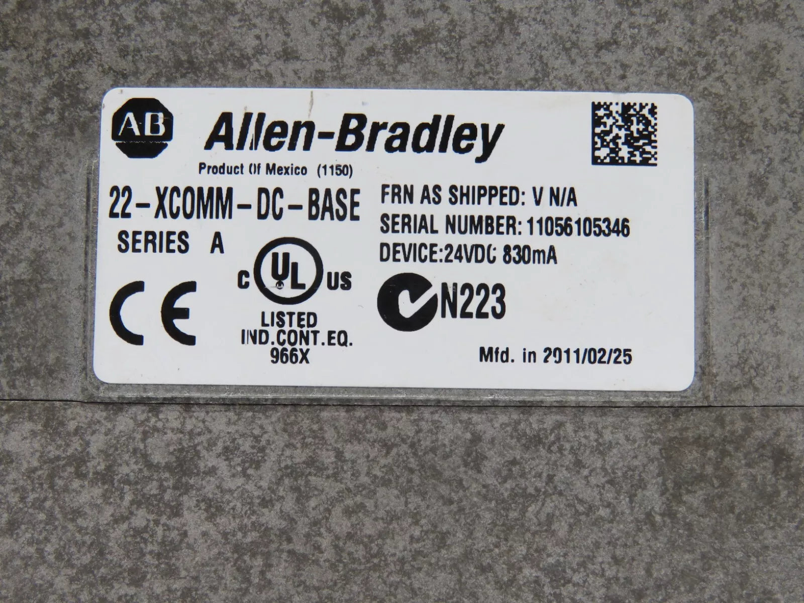 Allen Bradley 22-XCOMM-DC-BASE Communications Kit PowerFlex 22-COM Adapters