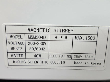 MISUNG MSM204D Magenetic Stirrer (Q)