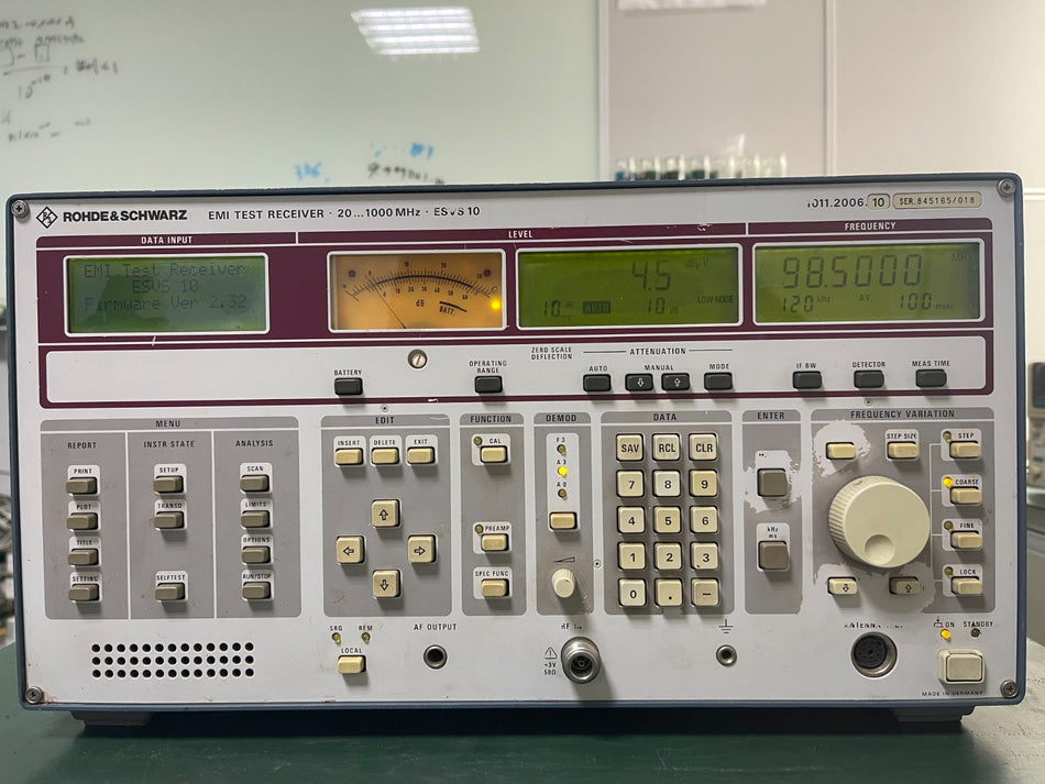 Rohde & Schwarz ESVS10 EMI Test Receiver 20-1000 MHz