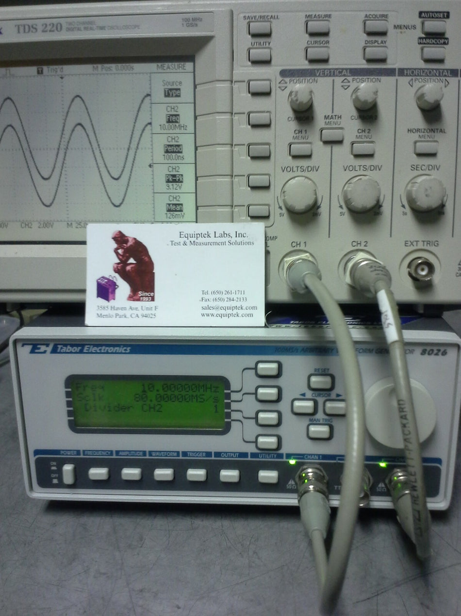 8026 20 MHz Dual Channel Arbitrary Waveform Generator by Tabor Electronics