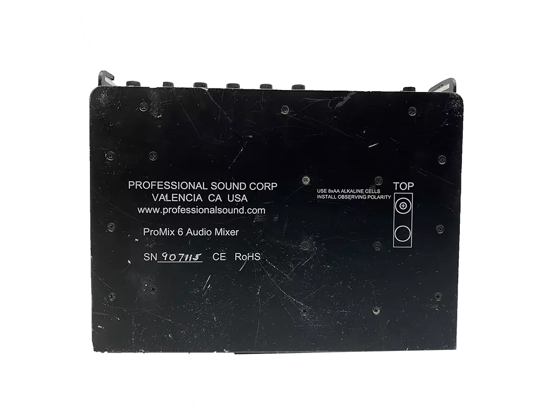 PSC DV PROMIX 6 Portable 6 Channel Production/ENG Mixer