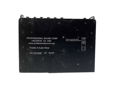 PSC DV PROMIX 6 Portable 6 Channel Production/ENG Mixer