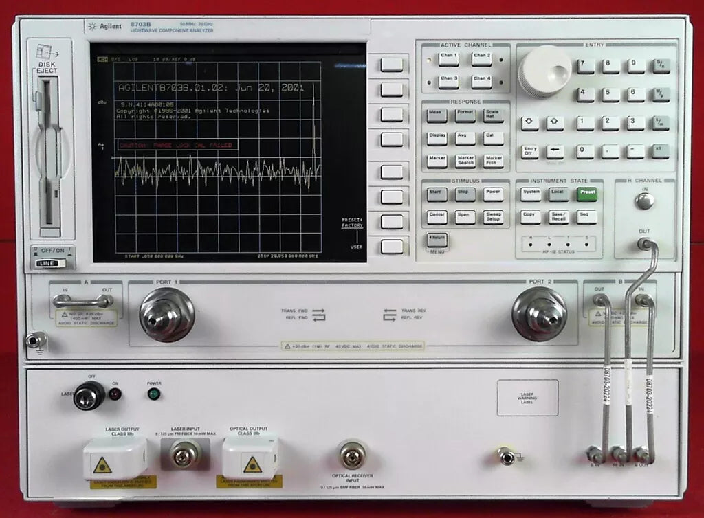 Agilent Keysight 8703B -155 Lightwave Component Analyzer