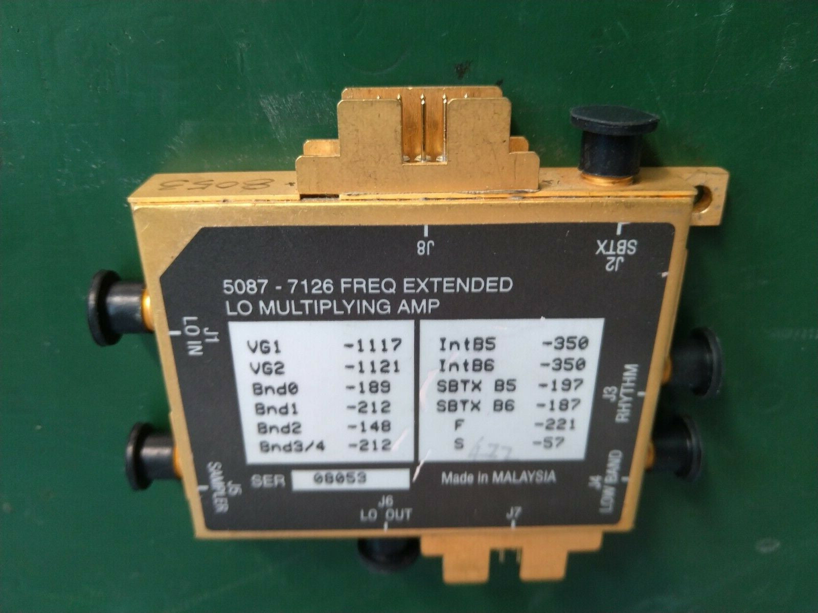 HP Agilent 5087-7126 FREQ EXTENDED LO Multiplying Amplifier for E4446A - XG eqpt