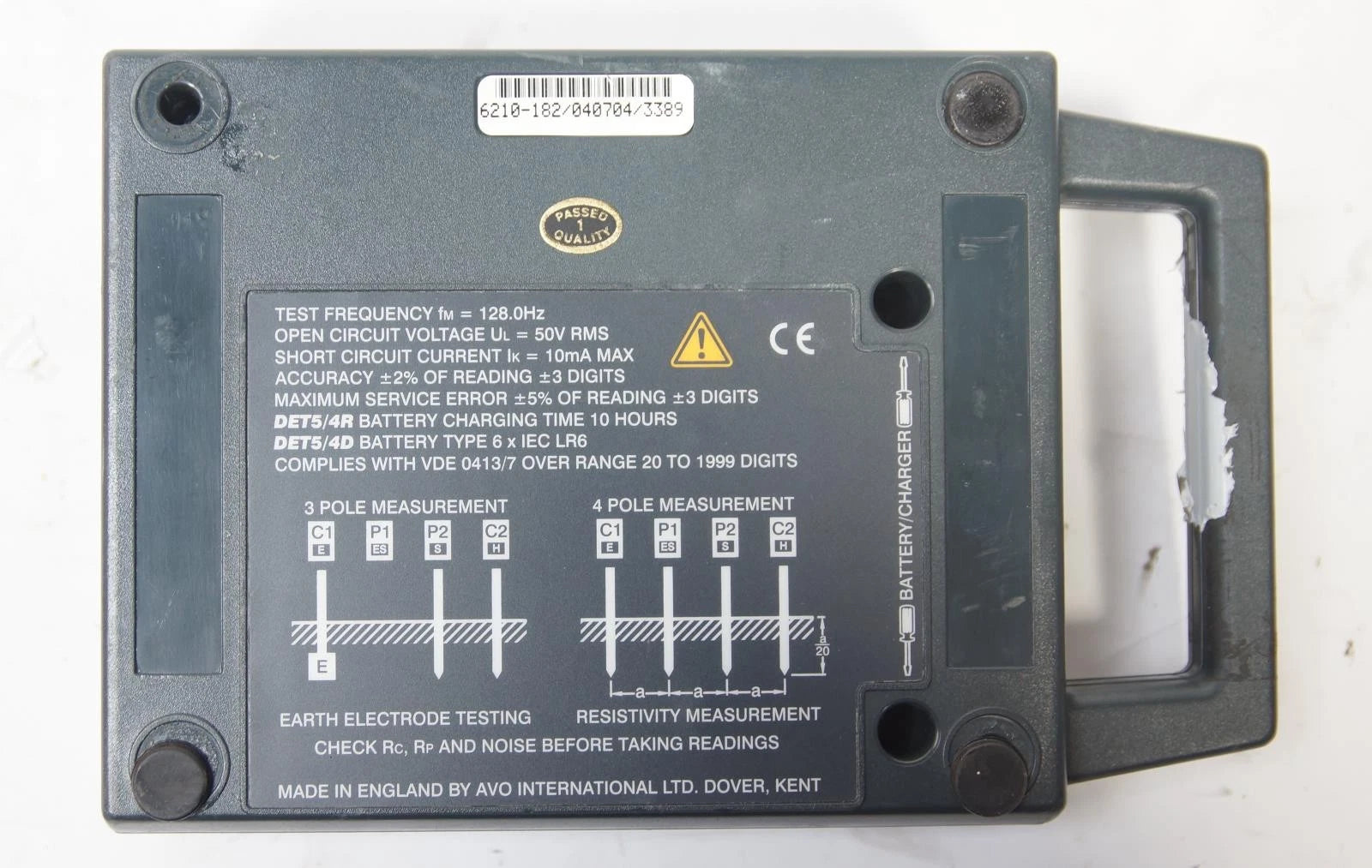 AVO Megger DET5/4R Earth Ground Resistance Meter