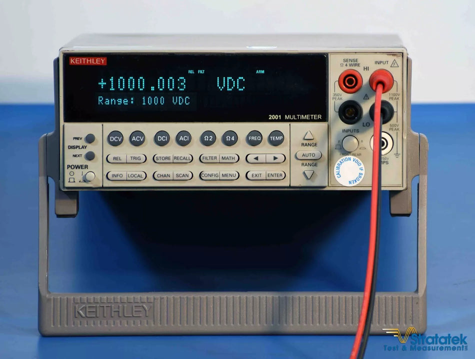 Keithley 2001 Multimeter 7.5 Digit NIST Calibrated 7 1/2 DMM