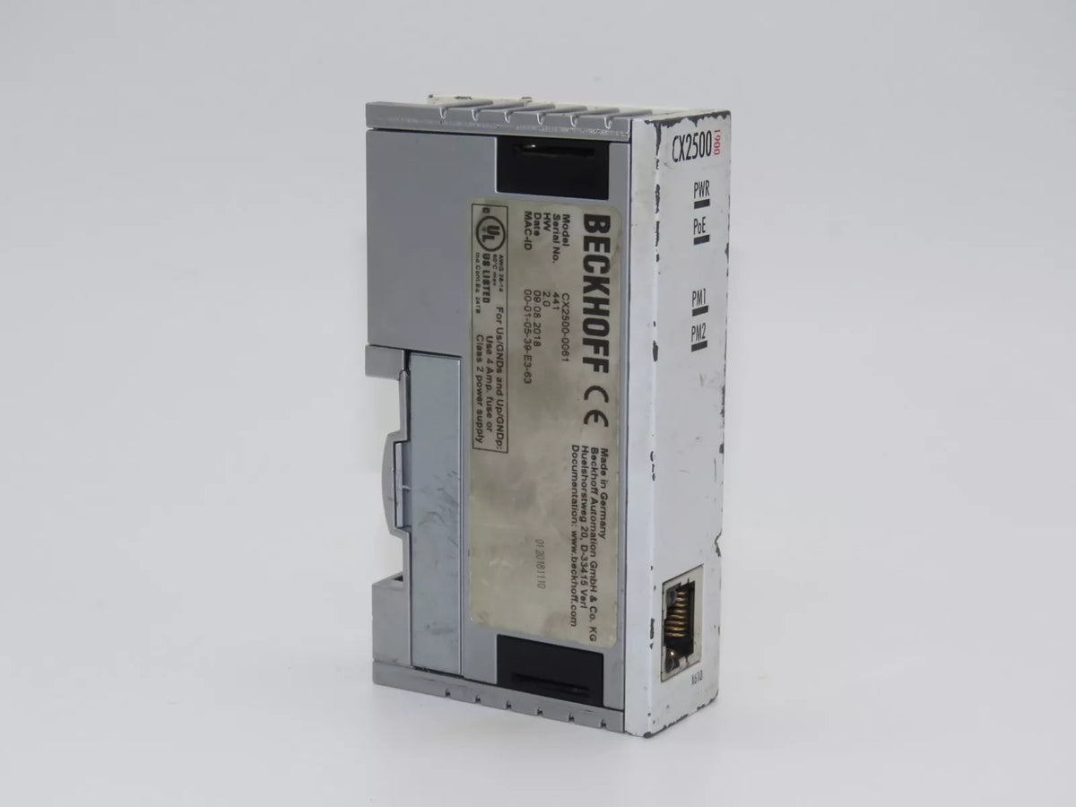 Beckhoff CX2500-0061 Power over Ethernet Module for CX2500 PLC