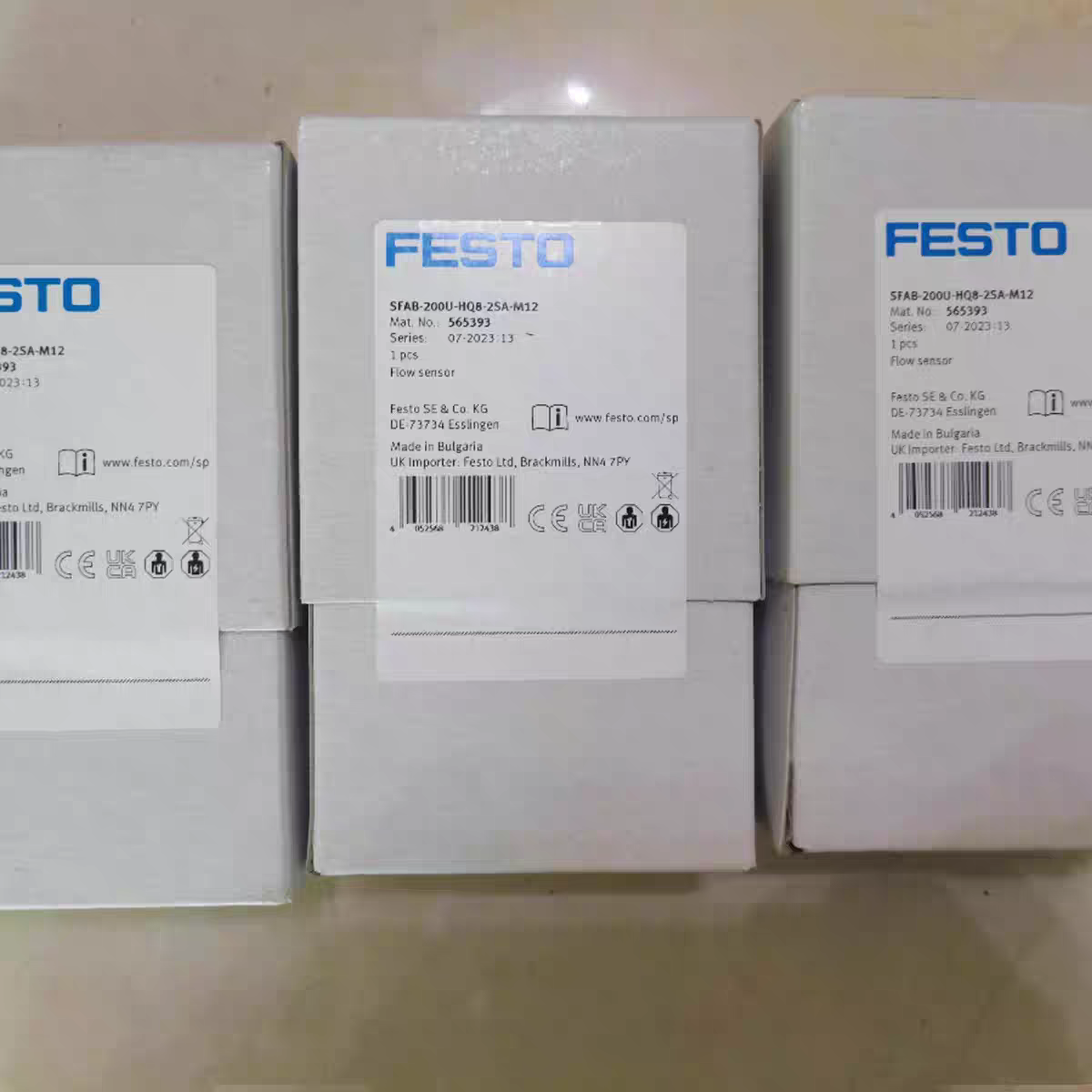 FESTO Flow Sensor SFAB-200U-HQ8-2SA-M12