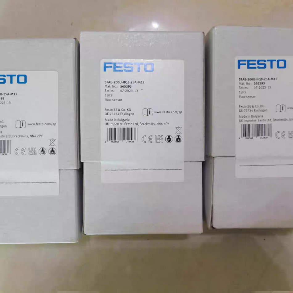 FESTO Flow Sensor SFAB-200U-HQ8-2SA-M12