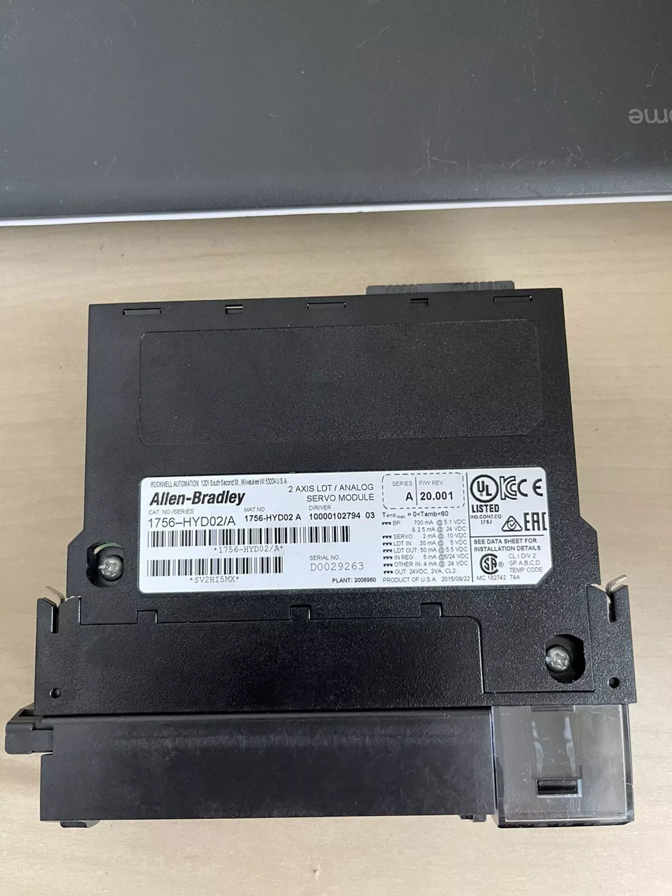 Allen-Bradley 1756-HYD02 ControlLogix Hydraulic Servo Module