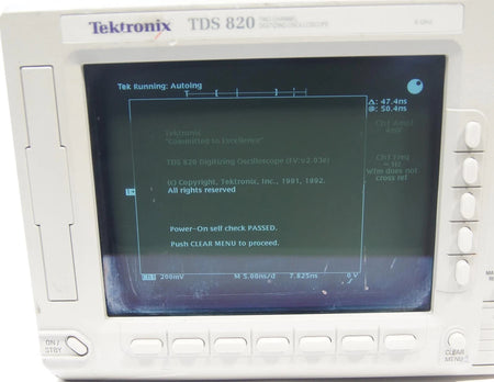 Tektronix TDS 820 6GHz Two Channel Digital Oscilloscope