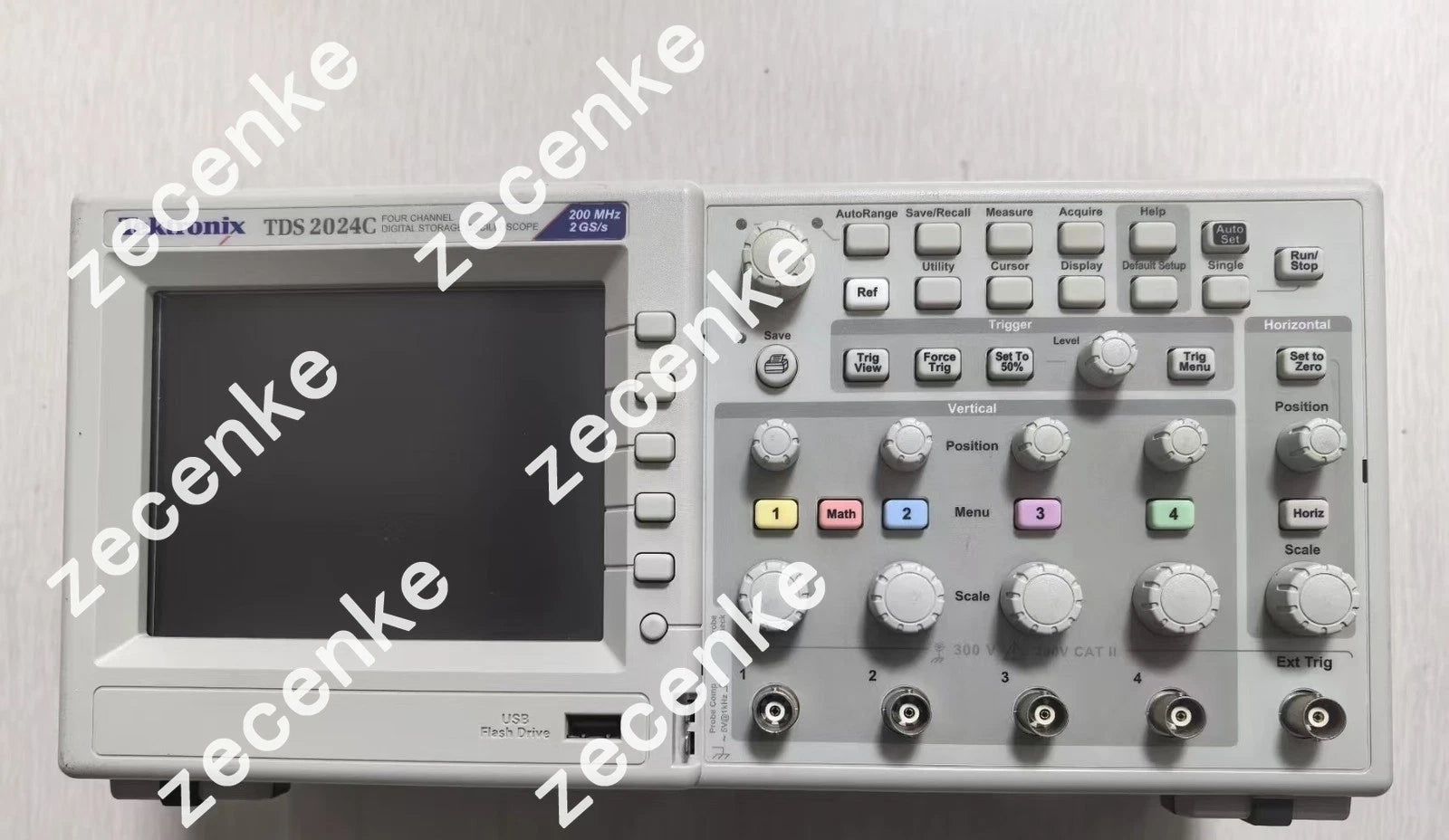Tektronix TDS 2024C Digital Oscilloscope 4 Channel 200MHz 2Gs/s Used