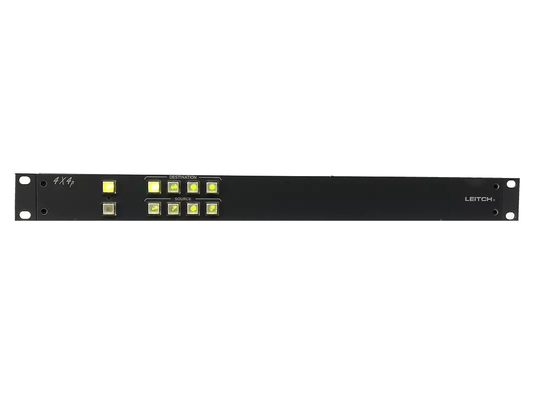 Leitch 1RU Remote 4x4 Programmable Push Button Panel