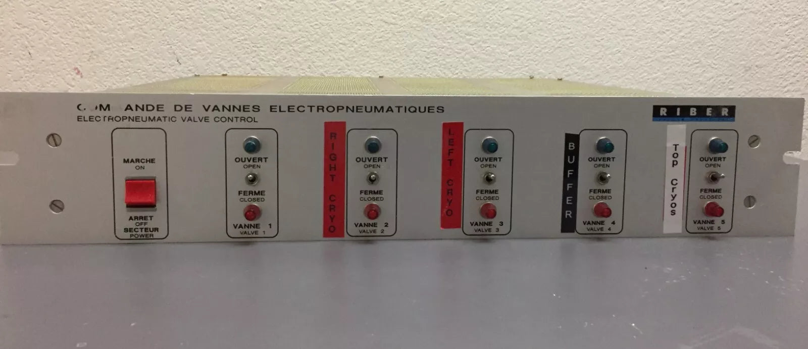 Riber Model CVEP Electronic Pneumatic Valve Control