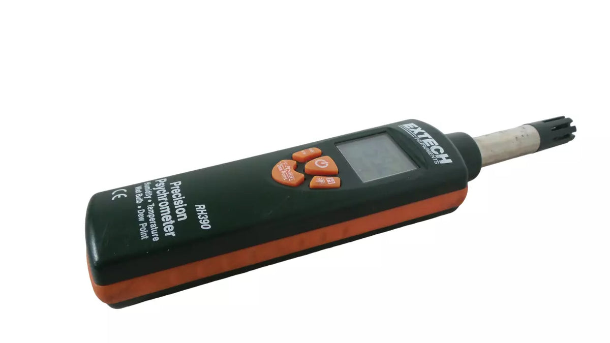Extech RH390 Psychrometer Hand Held with Advanced Features