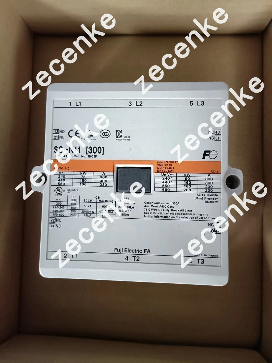 Fuji Electric SC-N11 [300] Magnetic Contactor 100-120 Vdc Coil 3NC5F New