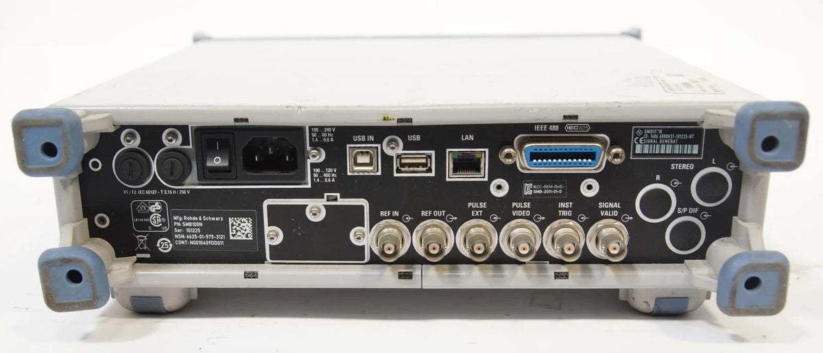 Rohde & Schwarz SMB 100 SMB100 N RF Signal Generator 9KHz-1.1GHz B101E K22