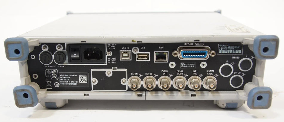 Rohde & Schwarz SMB 100 SMB100 N RF Signal Generator 9KHz-1.1GHz B101E K22