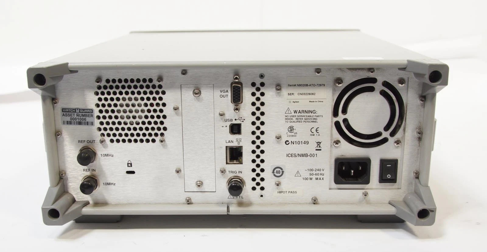 Agilent Keysight N9320B 9 kHz - 3 GHz RF Spectrum Analyzer