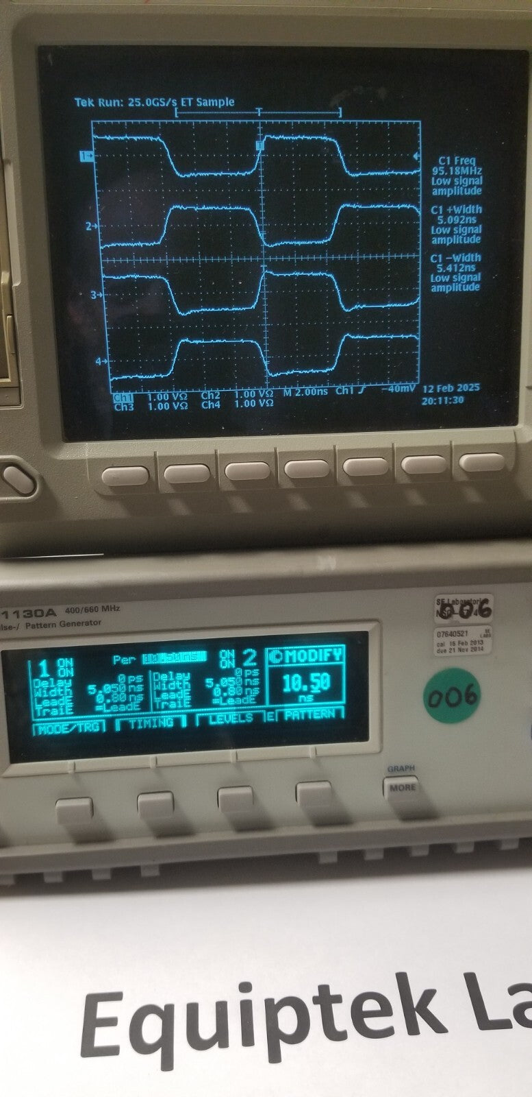 400 MHz Pulse Generator Dual Channel by Agilent