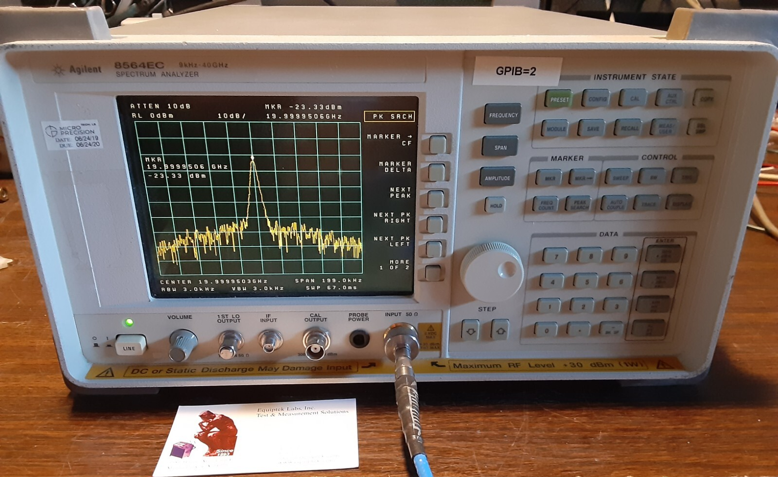 Agilent 8564EC Spectrum Analyzer 40 GHz Module