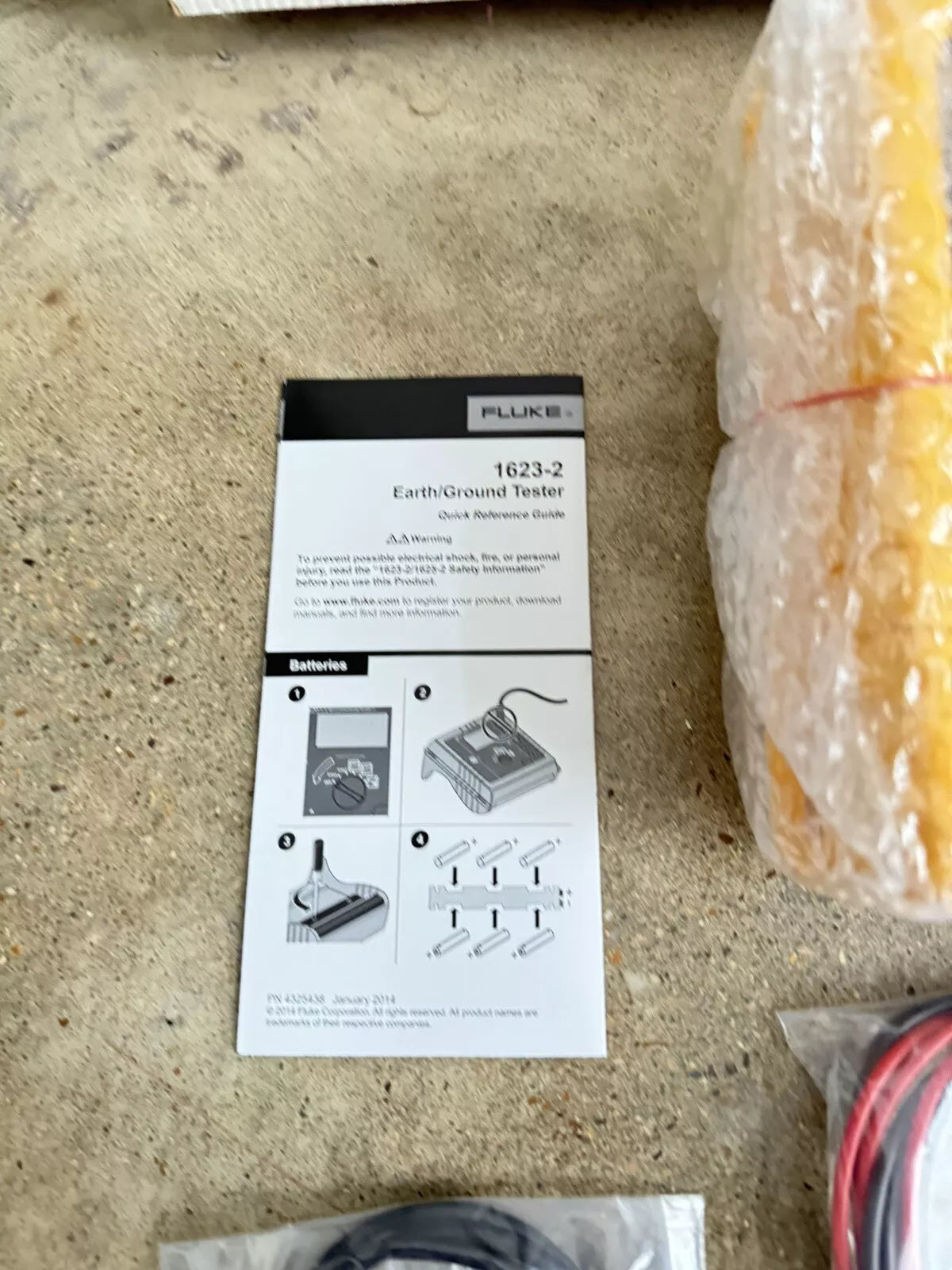 Fluke 1623-2 Basic Earth Ground Tester - Geo Series