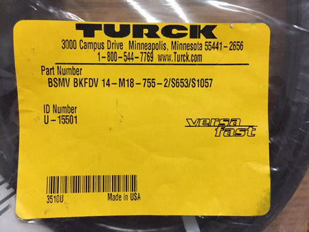 Turck BSMV BKFDV 14-M18-755-2/S6553/S1057, Cordset U-15501