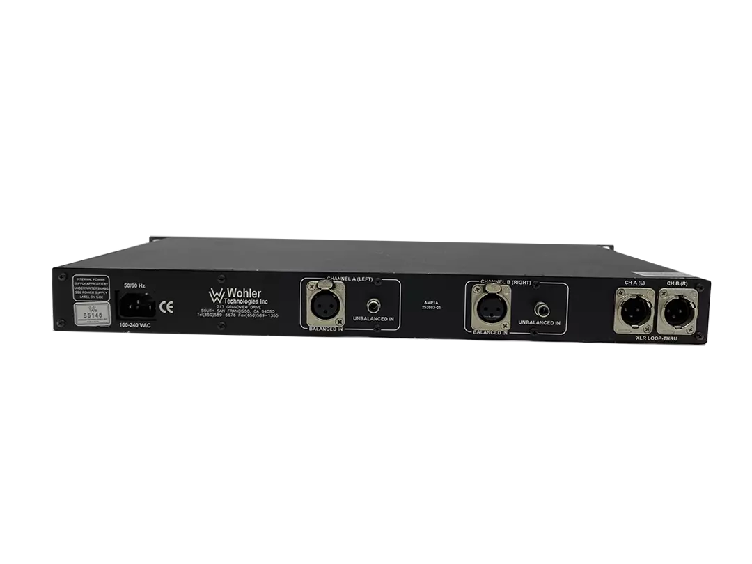 Wohler AMP1A 2 Channel Analog Audio Monitor 1RU