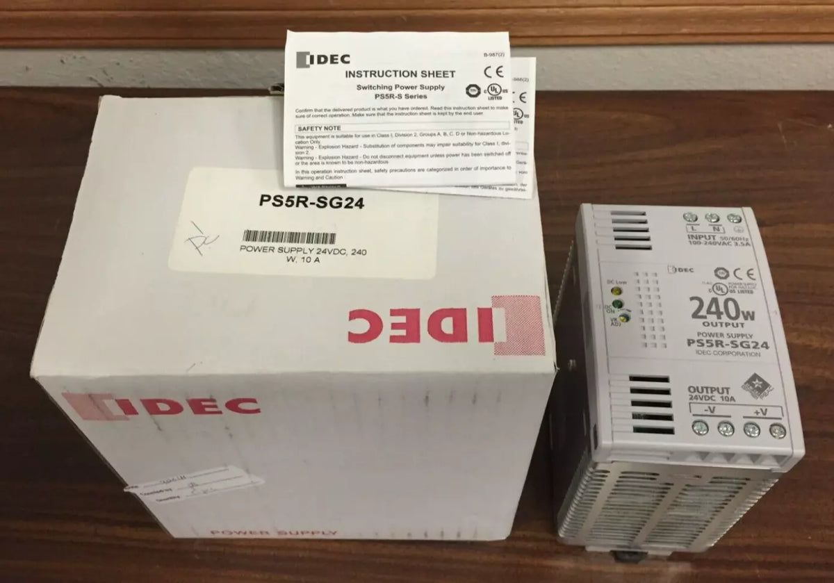 IDEC PS5R-SG24 Switching Power Supply 24V 1.3A