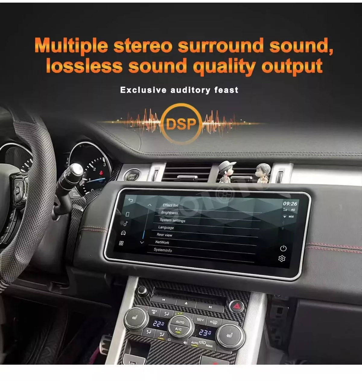 Android Car Radio 2Din Stereo GPS for Land Rover Range Rover Evoque 11-18