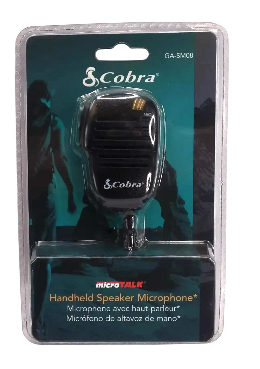 Cobra GA-SM08 Handheld Speaker Microphone 2 Way Radio Attached 3.5mm Jack