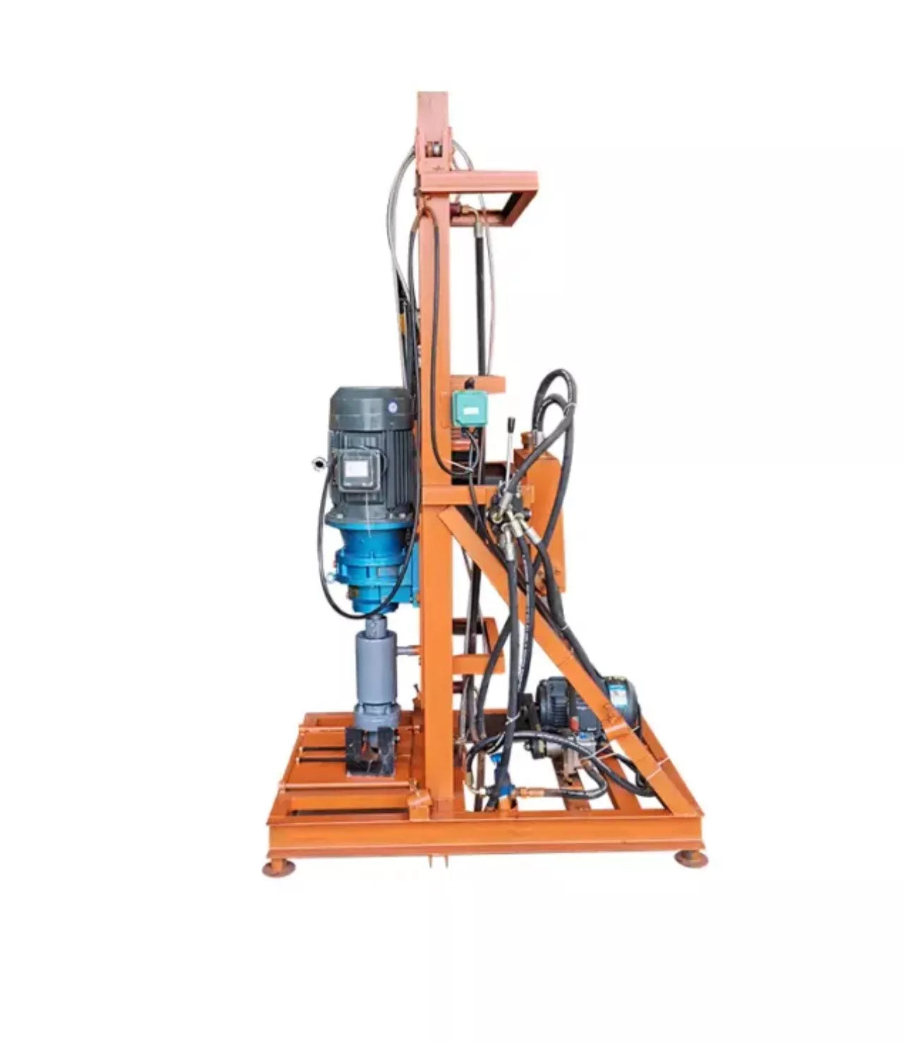 Electric Hydraulic Drilling Rig Small 100m 4000W Water Well Rig